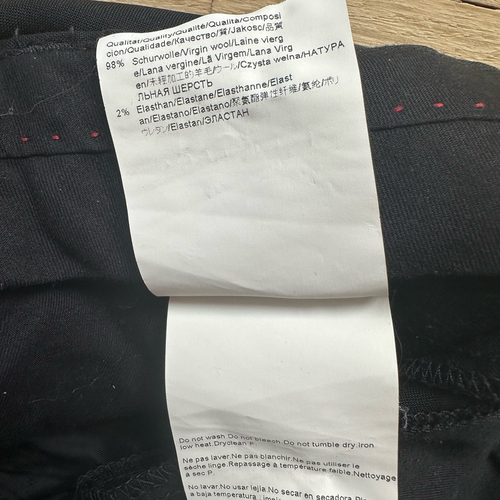 HUGO Hugo Boss Men’s Black Dress Pants 34R - Picture 7 of 7